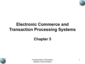 Electronic Commerce and Transaction Processing Systems