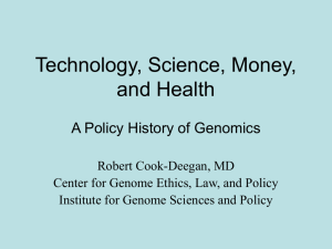 Technology, Science, Money, and Health