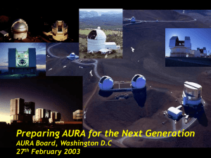 Preparing AURA for the Next Generation of