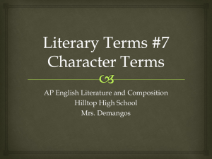 Literary Terms #7 - AP English Literature and Composition