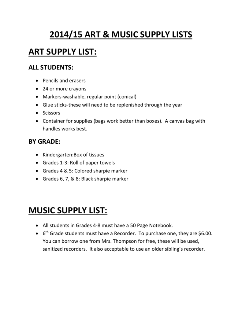 Art Supplies List For Students / Artdiscount.co.uk supplies art