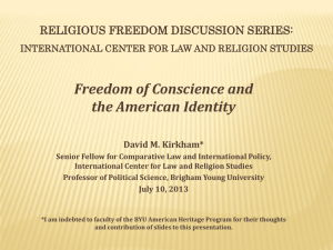 American Heritage - International Center for Law and Religion Studies