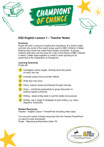 KS2 English Lesson 1 – Teacher Notes