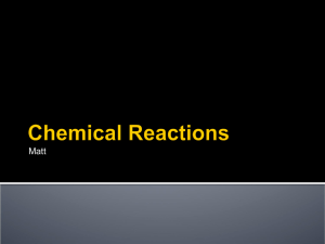 Chemical Reactions final one