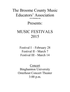 BCMEA 2015 Concert Program
