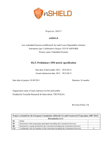 D2.5: Preliminary SPD metric specification