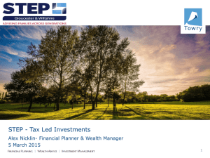 Tax Led Presentation - STEP - 2015 - 03