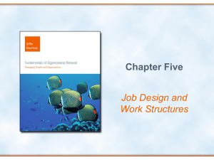 Job Design and Work Structures