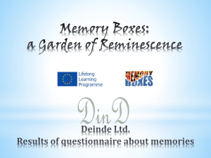 - Memory Boxes: A Garden of Reminiscence