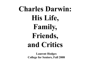 PPT - 1 - Brief biography of Charles Darwin (1809