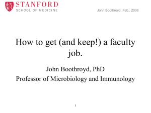 How to get a faculty job.