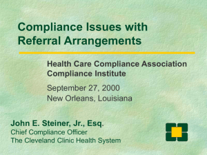 Presentation 2 - Health Care Compliance Association