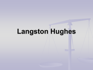 Langston Hughes - Mrs. Campbell's English 10 Class