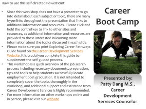 Career BootCamp - California State University Channel Islands