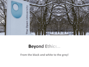Beyond Ethics