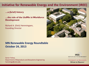 Initiative for Renewable Energy and the Environment (IREE)