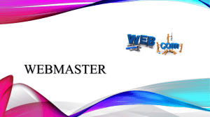 Webmaster - Computer Tech