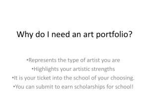 Art Portfolios & Scholarship Programs