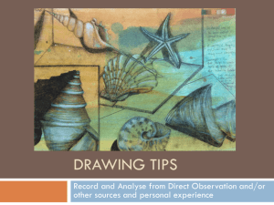 Drawing Tips - SUIS Visual Arts