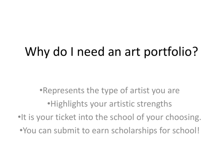 Why Would You Need A Digital Art Portfolio 