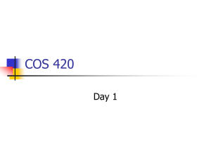 COS 420 - Tony Gauvin's Web Site