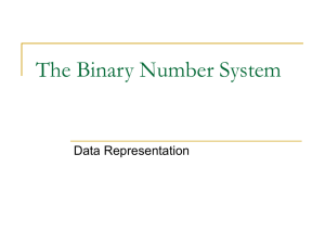 The Binary Number System