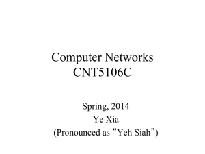 Computer Networking Fundamentals CEN 4500C