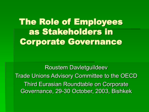 Two models of Corporate Governance
