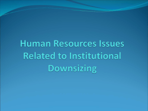 Human Resources Issues Related to Institutional - CUPA-HR