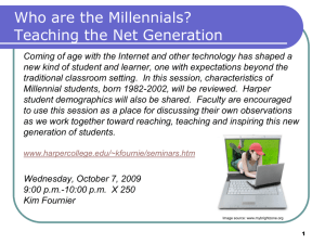 Who are the Millennials? Teaching the Net