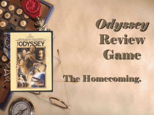 Part II Odyssey Test Review for 1/16
