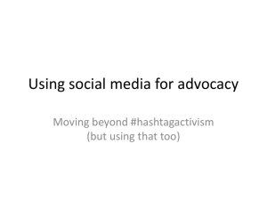 Using social media for advocacy - Iowa State Education Association
