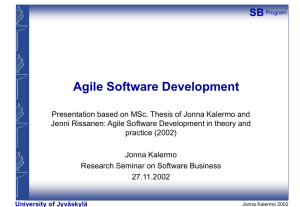 Agile Software Development