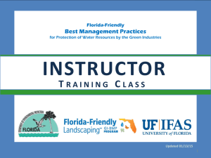 GI-BMP Instructor Training PowerPoint - Florida
