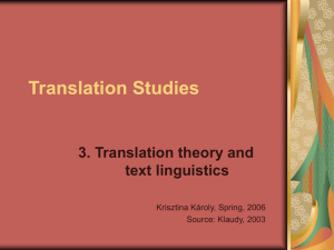 Translation Studies