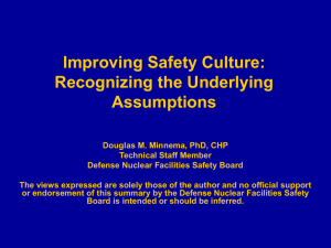 Improving Safety Culture