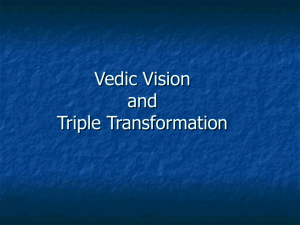 Vedic Vision for the Mythical Structure