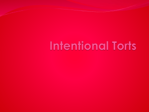 Notes Intentional Torts
