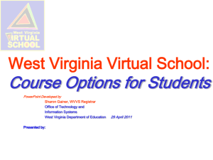 courses - West Virginia Department of Education