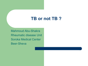 TB or not TB - rheumatology.org.il