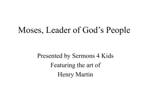 Moses, Leader of God's People