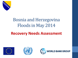 Bosnia and Herzegovina Recovery Needs Assessment