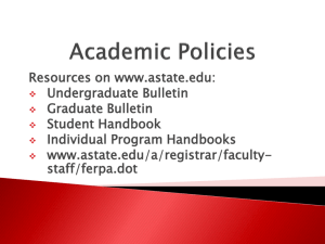 Teaching and Learning at ASU, Syllabi and Academic Policies