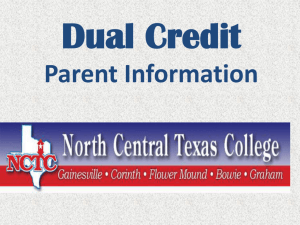 Dual Credit Enrollment