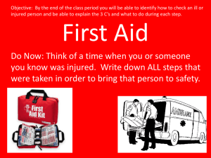 First Aid Kit - Fair Lawn Schools