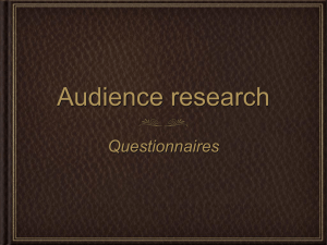 Audience research