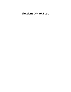 Elections DA – Juniors – NDI 2012