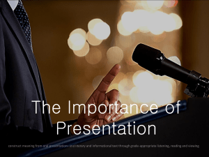 Prepare an 8-10 slide multimedia presentation of an interactive