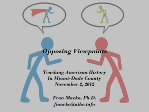 AIHE 11_2_12 Opposing Viewpoints