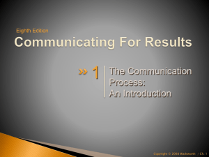 Communicating for Results, 8e